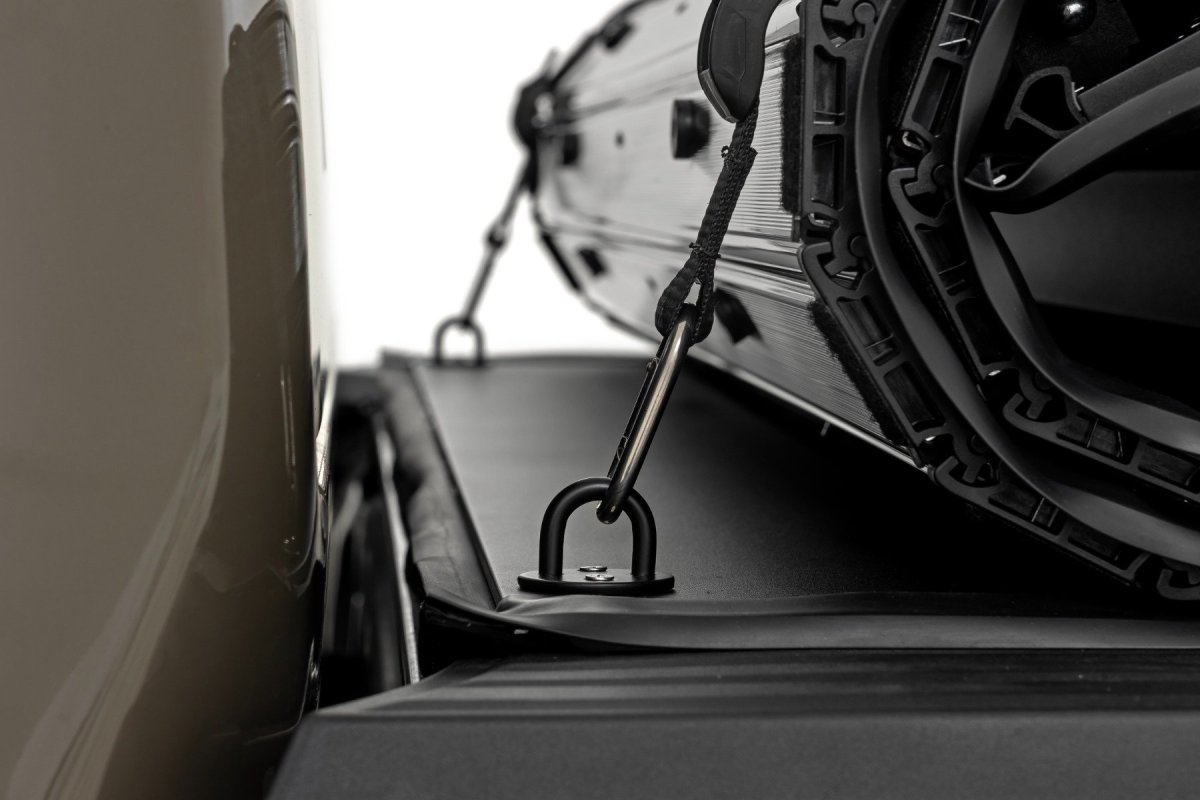 Ford Ranger Hard Roll Up Bed Cover - Rough Country - Low-Profile - Matte Black - '24-'25